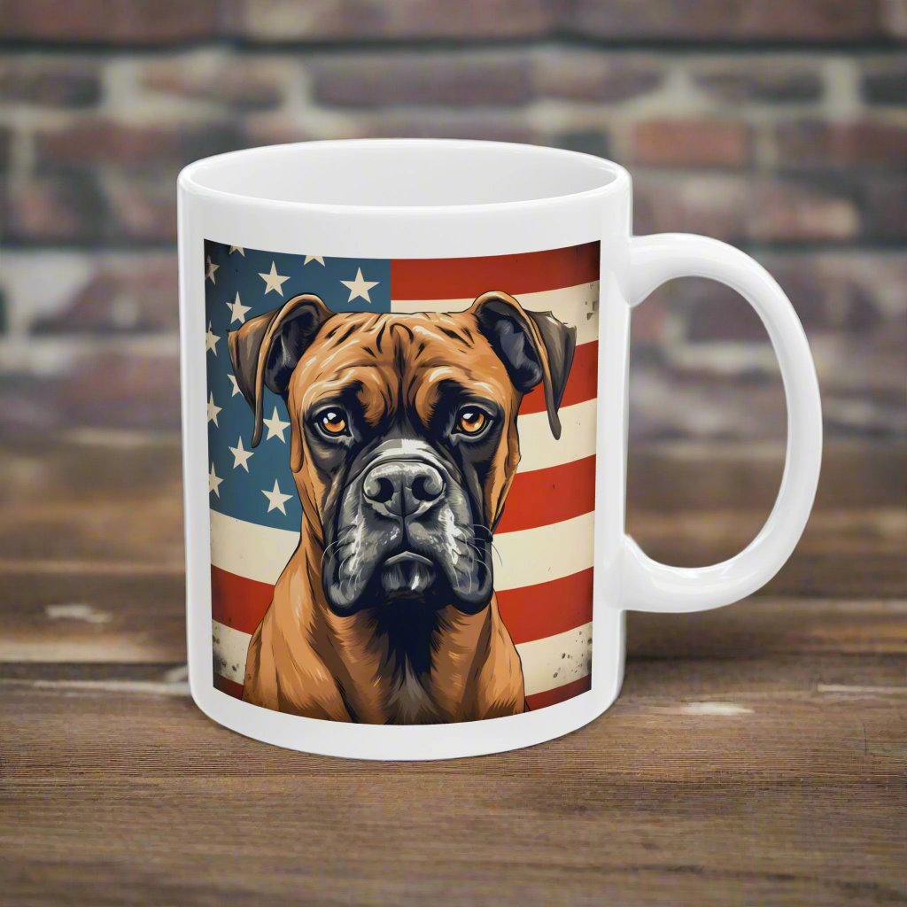 Boxer Patriotic Mug