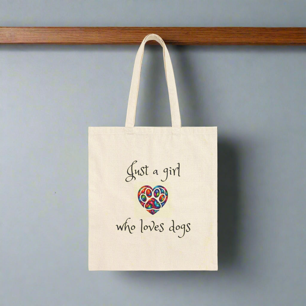 Just a Girl Who Loves Dogs Tote Bag