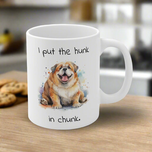 chunky dog mug