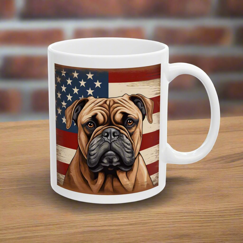 Patriotic Bulldog Mug
