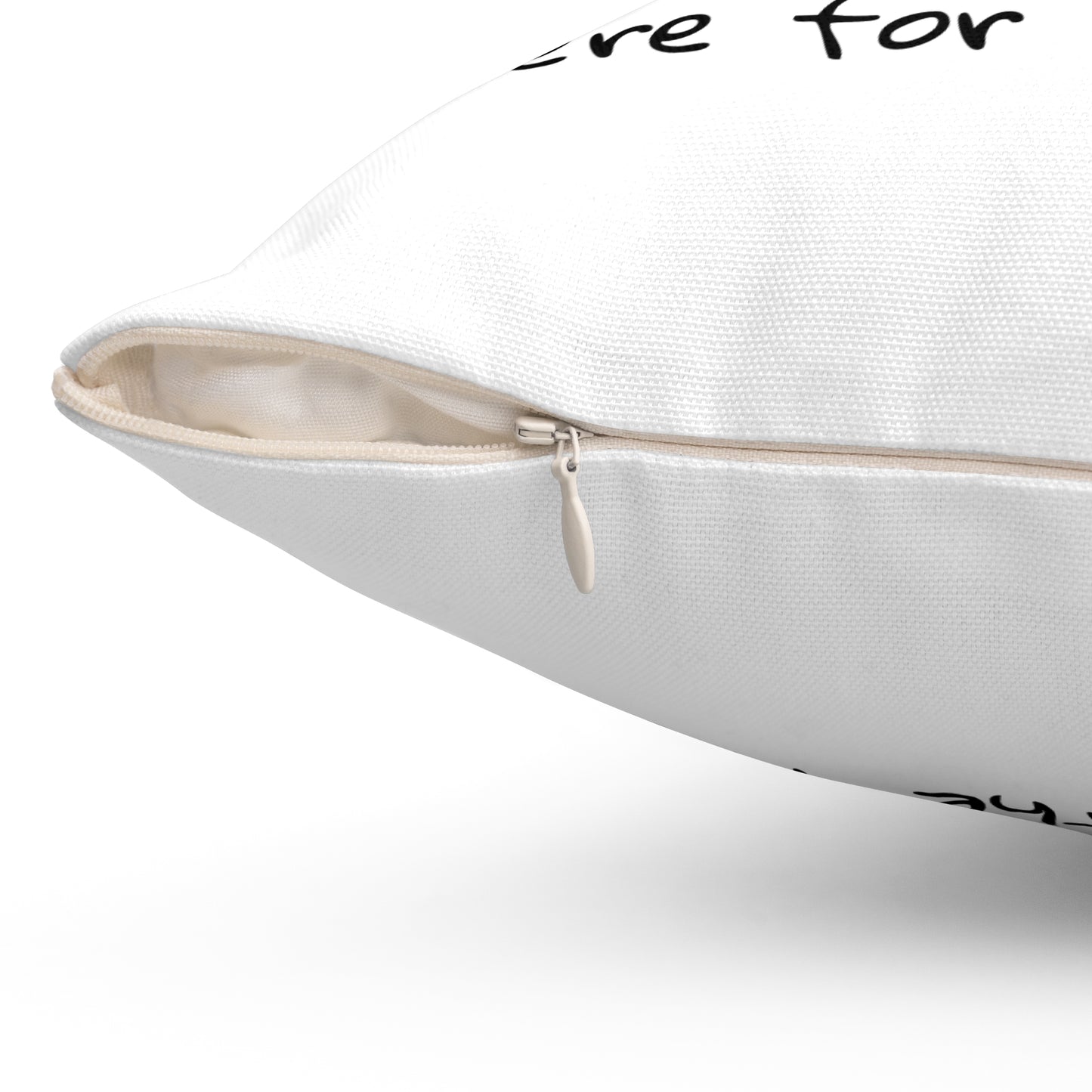 Cute Dog Pillow - "Here for the Treats" Spun Polyester Decorative Cushion