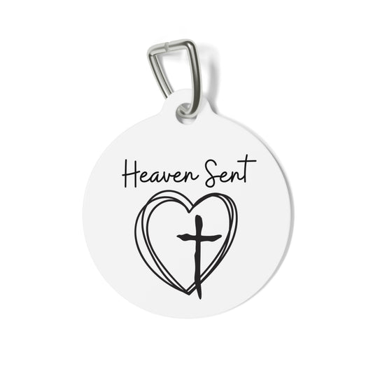 Pet Tag - Personalized Dog Tag - Heaven Sent - Christian Dog Accessories