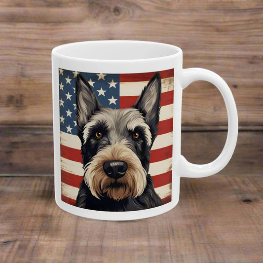 Patriotic Scottish Terrier Mug