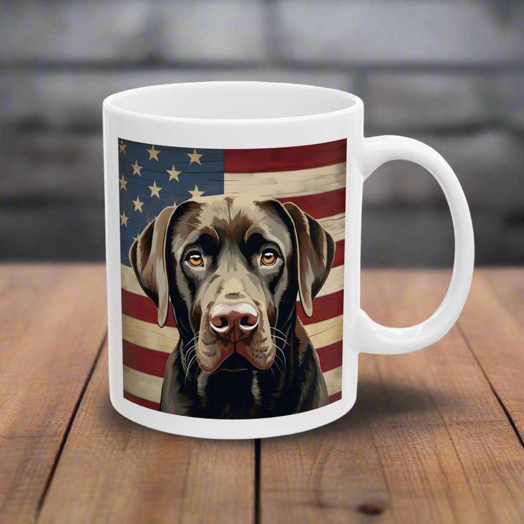 Patriotic Labrador Retriever Mug