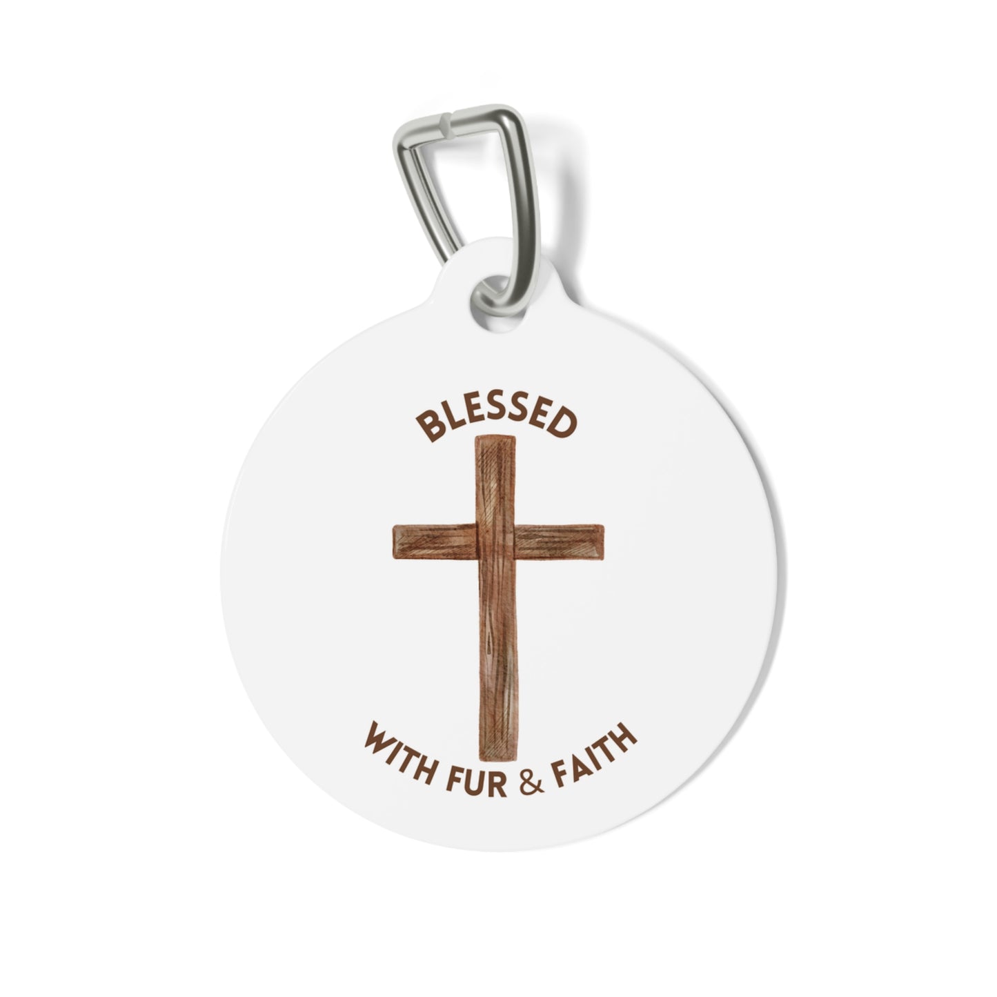 Dog Tag - Blessed with Fur & Faith - Christian Accessories
