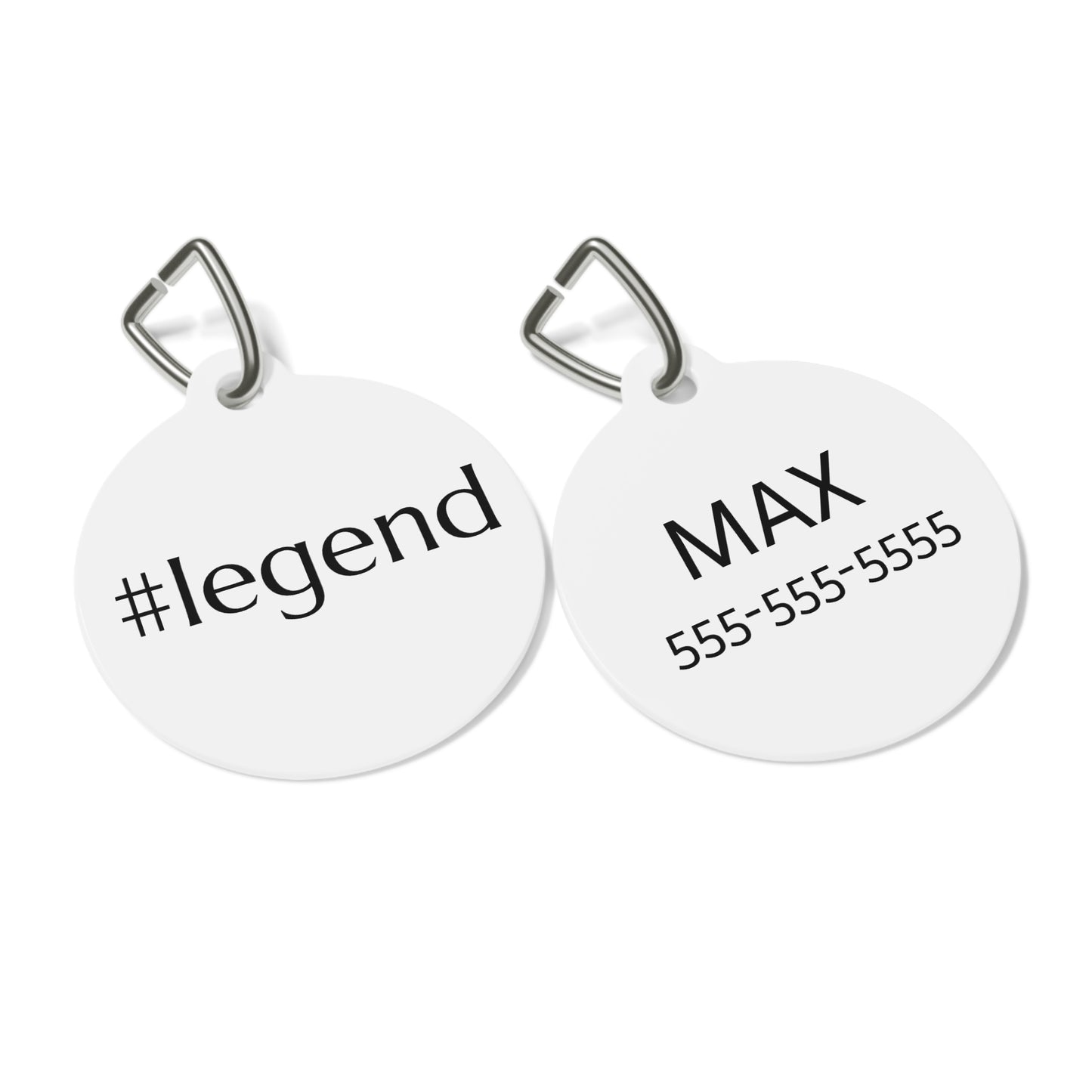 Funny Dog Tag "#legend" - Personalized (1 inch)