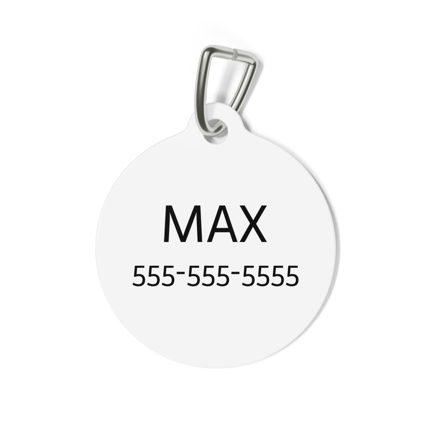 Personalized American Flag Pet Tag for Dogs and Cats - Customizable with Name & Contact Info
