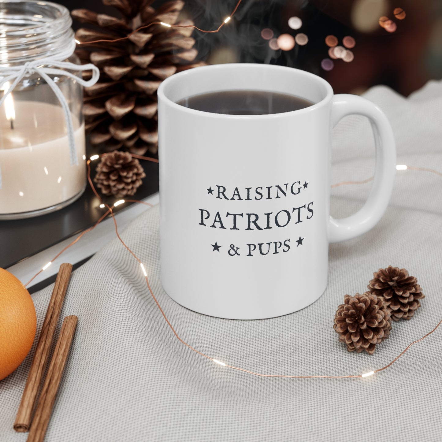Raising Patriots & Pups Coffee Mug - 11oz