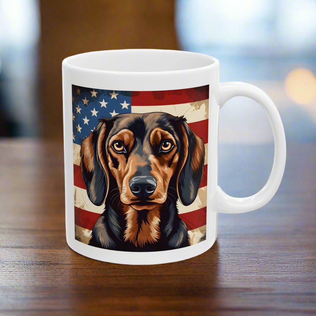 Patriotic Dachshund Mug