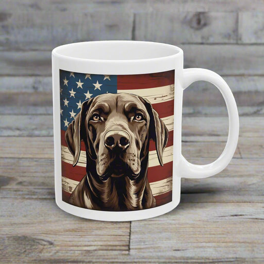 patriotic pointer mug
