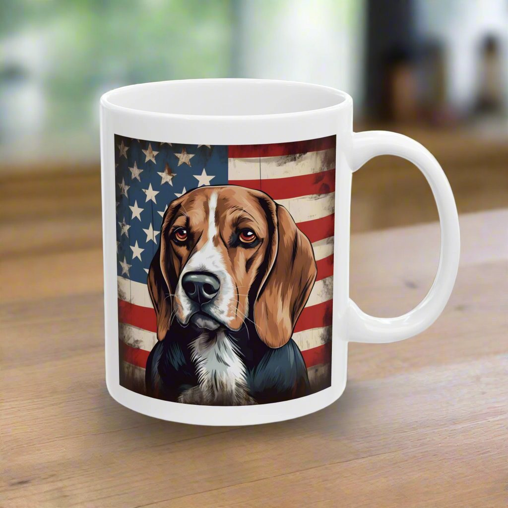 Patriotic Beagle Mug