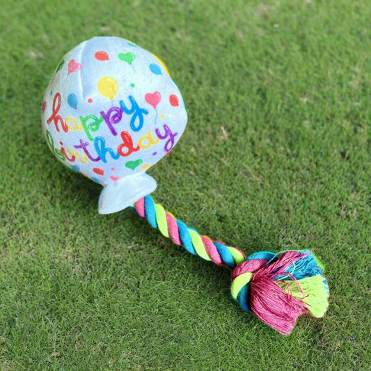 Balloon Dog Toy Plush/Rope