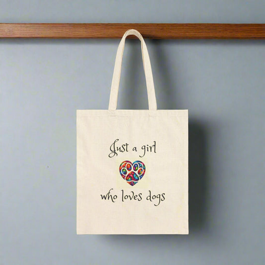 Just a Girl Who Loves Dogs Tote Bag