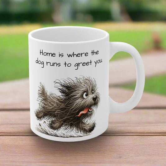 scruffy dog  mug