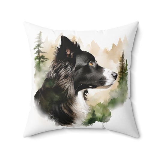 Border Collie Accent Pillow