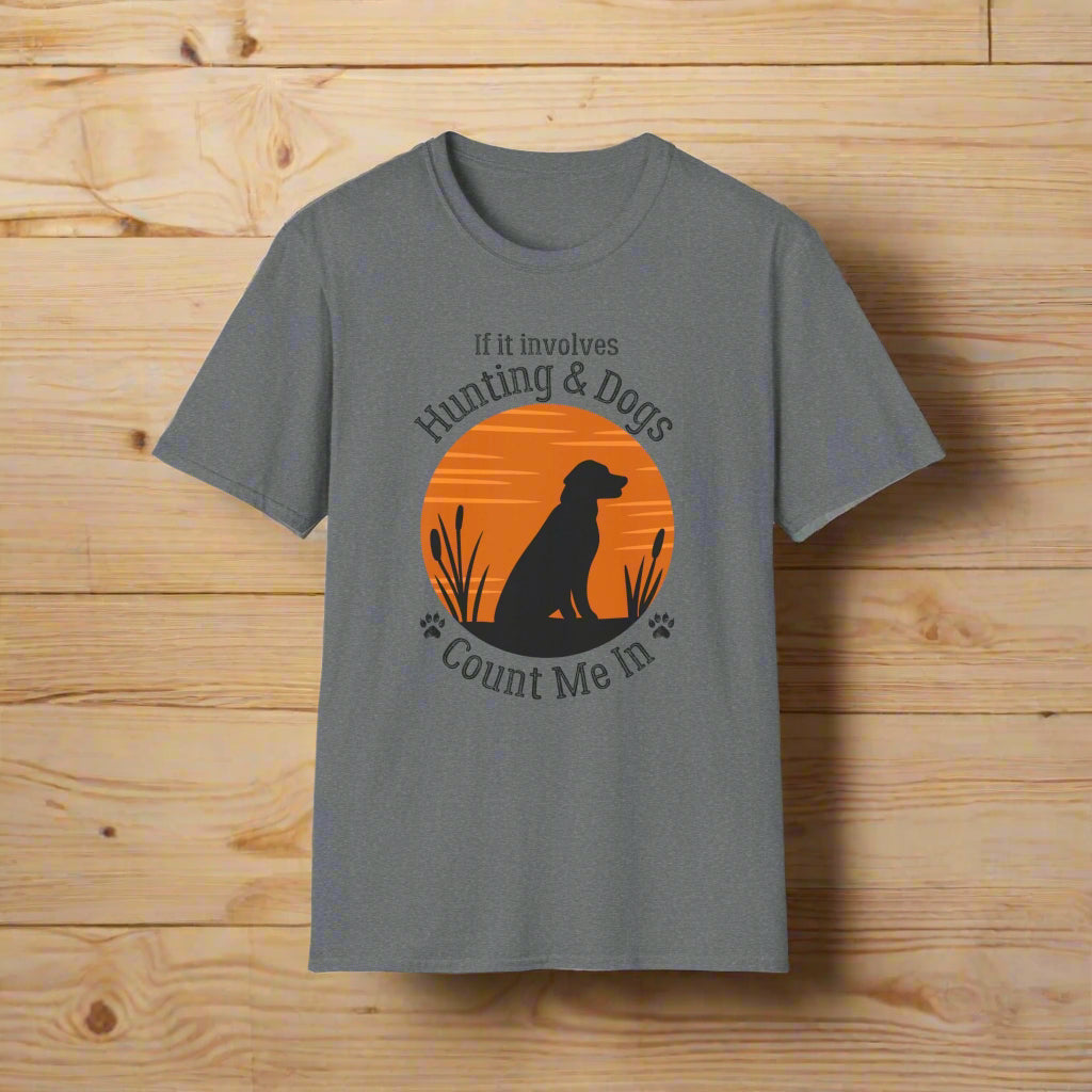 hunting and dogs t shirt front