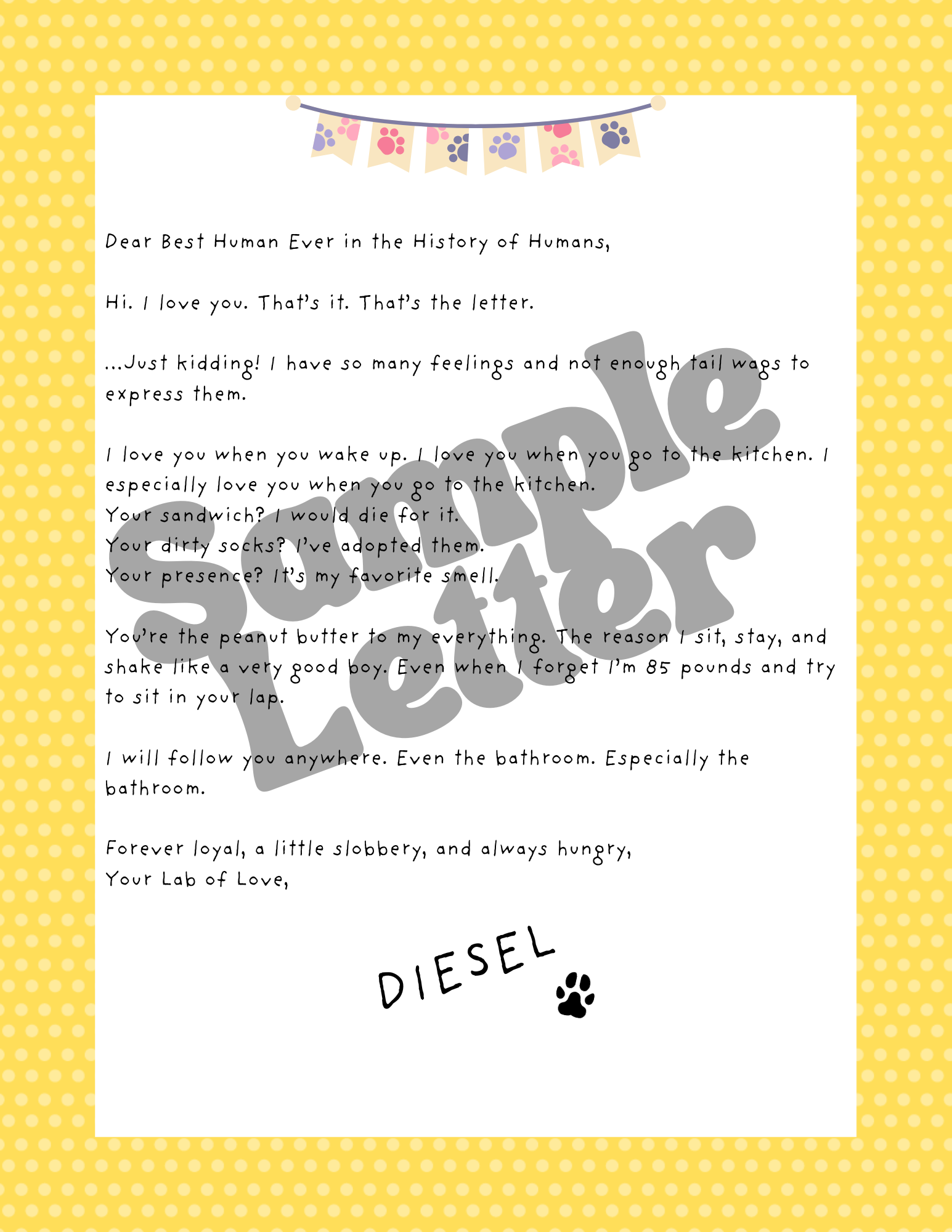 Dog Love Letters